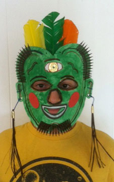 from mask-making class for teens