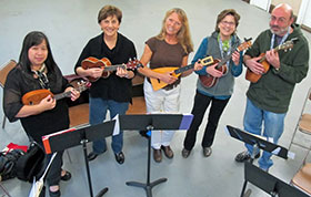 Ukulele players