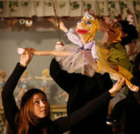 The Young Wizard and the Sugar Plum Puppet Show