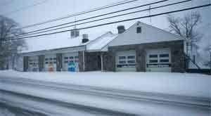 Arts on the Lake building in winter